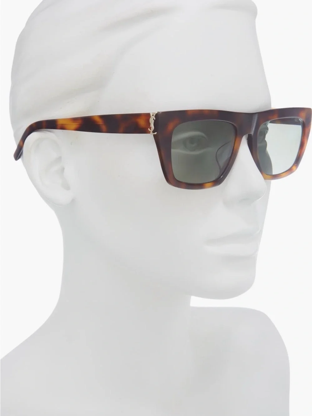Saint Laurent Tortoiseshell Square Sunglasses - Brown